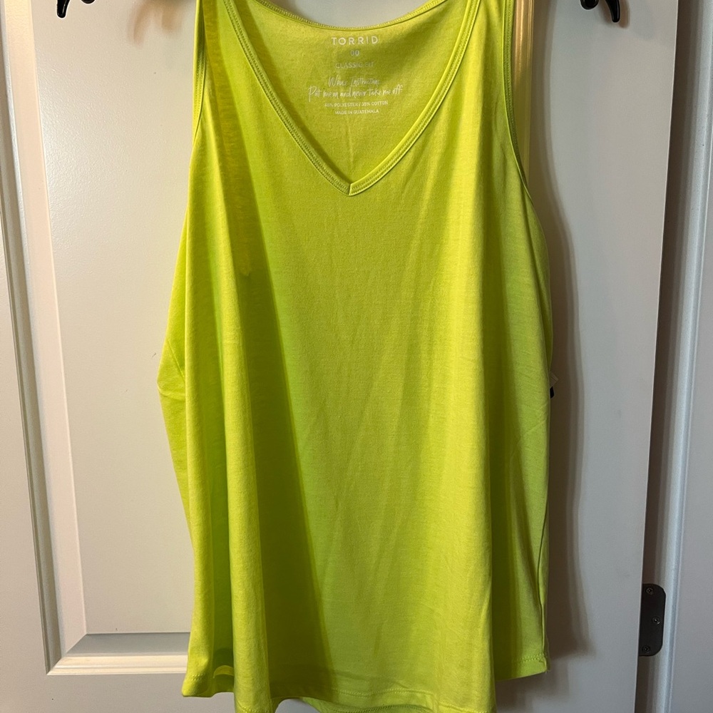 Torrid Neon Green Tank Top